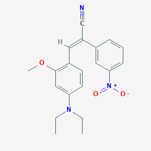 molecular formula C20H21N3O3 B4155808 (E)-3-[4-(diethylamino)-2-methoxyphenyl]-2-(3-nitrophenyl)prop-2-enenitrile 