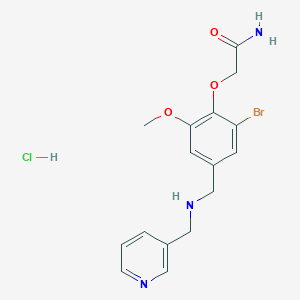 2-(2-bromo-6-methoxy-4-{[(3-pyridinylmethyl)amino]methyl}phenoxy)acetamide hydrochloride