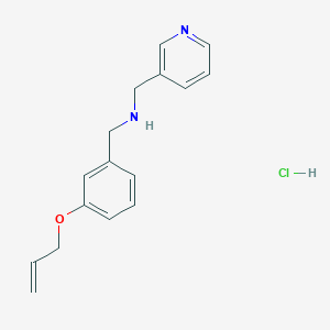 molecular formula C16H19ClN2O B4155874 [3-(allyloxy)benzyl](3-pyridinylmethyl)amine hydrochloride 