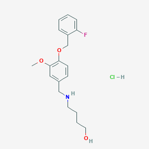 4-({4-[(2-fluorobenzyl)oxy]-3-methoxybenzyl}amino)-1-butanol hydrochloride