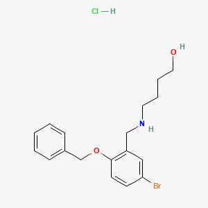 4-{[2-(benzyloxy)-5-bromobenzyl]amino}-1-butanol hydrochloride