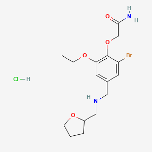 molecular formula C16H24BrClN2O4 B4155930 2-(2-bromo-6-ethoxy-4-{[(tetrahydro-2-furanylmethyl)amino]methyl}phenoxy)acetamide hydrochloride 