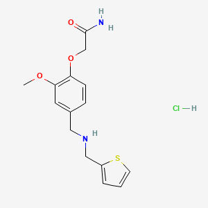 2-(2-methoxy-4-{[(2-thienylmethyl)amino]methyl}phenoxy)acetamide hydrochloride