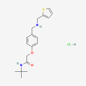 N-(tert-butyl)-2-(4-{[(2-thienylmethyl)amino]methyl}phenoxy)acetamide hydrochloride