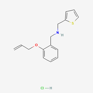 1-(2-prop-2-enoxyphenyl)-N-(thiophen-2-ylmethyl)methanamine;hydrochloride