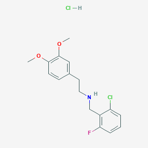 N-[(2-chloro-6-fluorophenyl)methyl]-2-(3,4-dimethoxyphenyl)ethanamine;hydrochloride