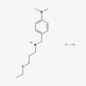 4-[(3-ethoxypropylamino)methyl]-N,N-dimethylaniline;hydrochloride