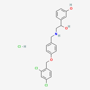 molecular formula C22H22Cl3NO3 B4156038 3-[2-({4-[(2,4-dichlorobenzyl)oxy]benzyl}amino)-1-hydroxyethyl]phenol hydrochloride 