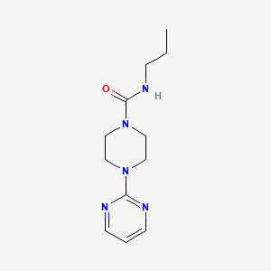 molecular formula C12H19N5O B4156065 N-propyl-4-(2-pyrimidinyl)-1-piperazinecarboxamide 