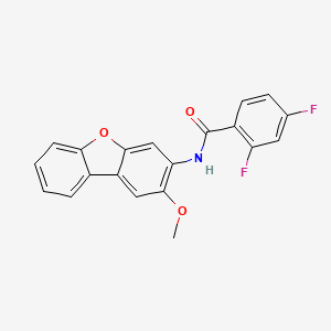 molecular formula C20H13F2NO3 B4156068 2,4-difluoro-N-(2-methoxydibenzofuran-3-yl)benzamide 