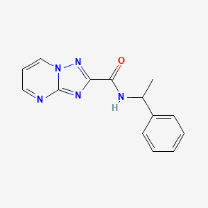 N-(1-phenylethyl)[1,2,4]triazolo[1,5-a]pyrimidine-2-carboxamide