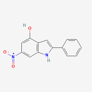 molecular formula C14H10N2O3 B4156179 6-nitro-2-phenyl-1H-indol-4-ol 