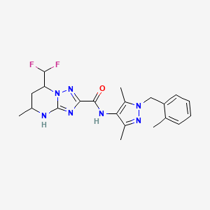 7-(difluoromethyl)-N-[3,5-dimethyl-1-(2-methylbenzyl)-1H-pyrazol-4-yl]-5-methyl-4,5,6,7-tetrahydro[1,2,4]triazolo[1,5-a]pyrimidine-2-carboxamide