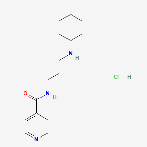 N-[3-(cyclohexylamino)propyl]pyridine-4-carboxamide;hydrochloride