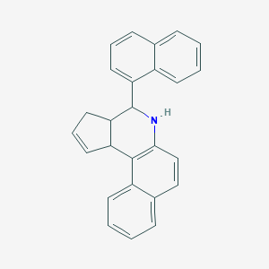 molecular formula C26H21N B415622 4-Naphthalen-1-yl-3a,4,5,11c-tetrahydro-3H-benzo[f]cyclopenta[c]quinoline 