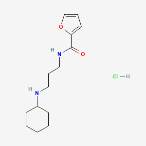 N-[3-(cyclohexylamino)propyl]furan-2-carboxamide;hydrochloride