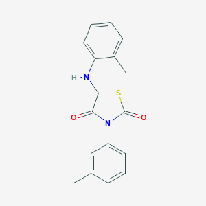 molecular formula C17H16N2O2S B415623 3-m-Tolyl-5-o-tolylamino-thiazolidine-2,4-dione 