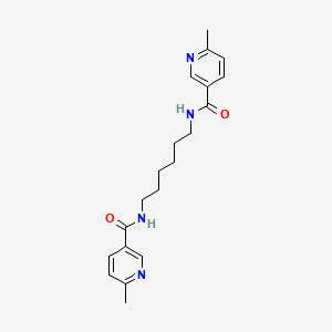 N,N'-hexane-1,6-diylbis(6-methylpyridine-3-carboxamide)