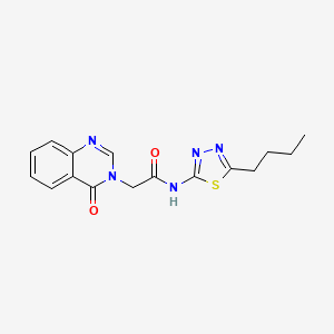 molecular formula C16H17N5O2S B4156262 N-(5-butyl-1,3,4-thiadiazol-2-yl)-2-(4-oxoquinazolin-3(4H)-yl)acetamide 