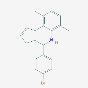 molecular formula C20H20BrN B415629 4-(4-bromophenyl)-6,9-dimethyl-3a,4,5,9b-tetrahydro-3H-cyclopenta[c]quinoline 