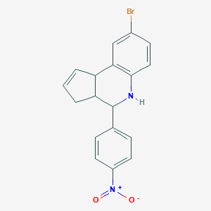 8-bromo-4-(4-nitrophenyl)-3a,4,5,9b-tetrahydro-3H-cyclopenta[c]quinoline