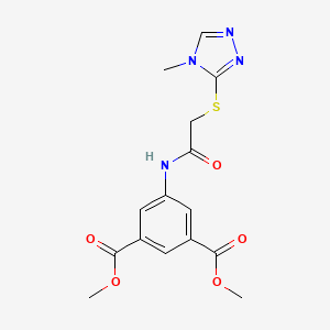 dimethyl 5-({[(4-methyl-4H-1,2,4-triazol-3-yl)thio]acetyl}amino)isophthalate