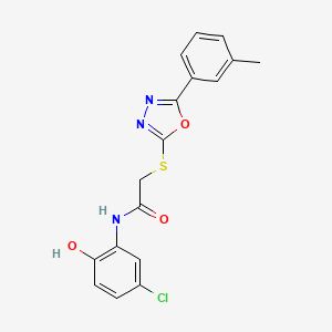 N-(5-chloro-2-hydroxyphenyl)-2-[[5-(3-methylphenyl)-1,3,4-oxadiazol-2-yl]sulfanyl]acetamide