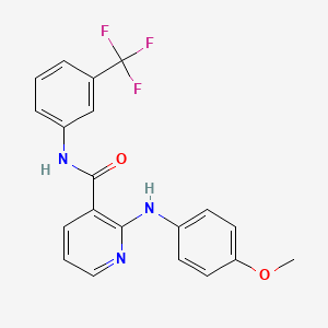 2-[(4-methoxyphenyl)amino]-N-[3-(trifluoromethyl)phenyl]nicotinamide