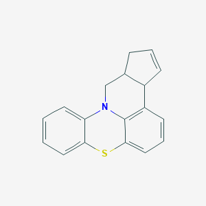 molecular formula C18H15NS B415635 1,3a,13,13a-Tetrahydrocyclopenta[4,5]pyrido[3,2,1-kl]phenothiazine 