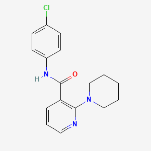 N-(4-chlorophenyl)-2-(1-piperidinyl)nicotinamide