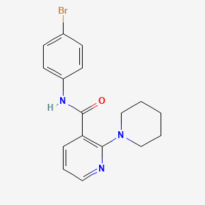 molecular formula C17H18BrN3O B4156369 N-(4-bromophenyl)-2-(1-piperidinyl)nicotinamide 