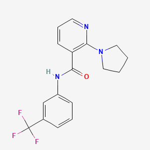 2-(1-pyrrolidinyl)-N-[3-(trifluoromethyl)phenyl]nicotinamide