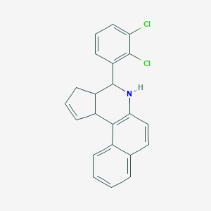 molecular formula C22H17Cl2N B415639 4-(2,3-Dichloro-phenyl)-3a,4,5,11c-tetrahydro-3H-benzo[f]cyclopenta[c]quinoline 