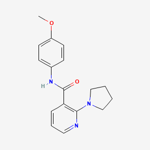 N-(4-methoxyphenyl)-2-(1-pyrrolidinyl)nicotinamide