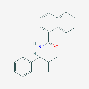 molecular formula C21H21NO B4156437 N-(2-methyl-1-phenylpropyl)naphthalene-1-carboxamide 