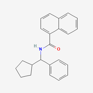 N-[cyclopentyl(phenyl)methyl]naphthalene-1-carboxamide