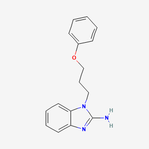 molecular formula C16H17N3O B4156481 1-(3-phenoxypropyl)-1H-benzimidazol-2-amine 