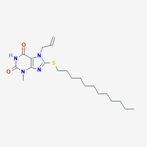 7-Allyl-8-dodecylsulfanyl-3-methyl-3,7-dihydro-purine-2,6-dione