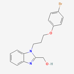 {1-[3-(4-bromophenoxy)propyl]-1H-benzimidazol-2-yl}methanol