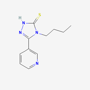 molecular formula C11H14N4S B4156498 4-Butyl-5-(pyridin-3-yl)-4h-1,2,4-triazole-3-thiol 