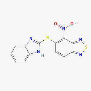 5-(1H-benzimidazol-2-ylsulfanyl)-4-nitro-2,1,3-benzothiadiazole