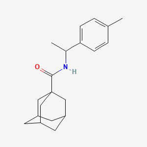 molecular formula C20H27NO B4156514 N-[1-(4-methylphenyl)ethyl]-1-adamantanecarboxamide 