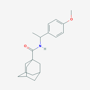 molecular formula C20H27NO2 B4156531 N-[1-(4-methoxyphenyl)ethyl]-1-adamantanecarboxamide 