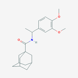 N-[1-(3,4-dimethoxyphenyl)ethyl]-1-adamantanecarboxamide