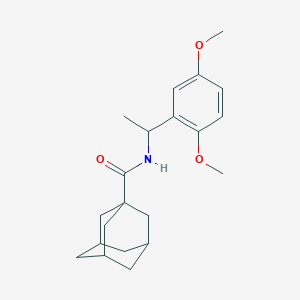 molecular formula C21H29NO3 B4156546 N-[1-(2,5-dimethoxyphenyl)ethyl]-1-adamantanecarboxamide 