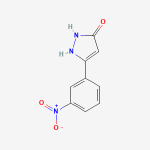 molecular formula C9H7N3O3 B4156550 3-(3-nitrophenyl)-1H-pyrazol-5-ol 