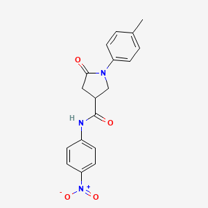 1-(4-methylphenyl)-N-(4-nitrophenyl)-5-oxopyrrolidine-3-carboxamide