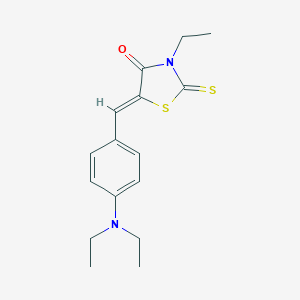 molecular formula C16H20N2OS2 B415664 5-[4-(Diethylamino)benzylidene]-3-ethyl-2-thioxo-1,3-thiazolidin-4-one CAS No. 98885-42-8