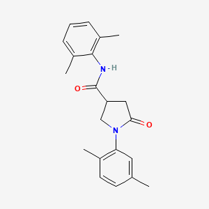 molecular formula C21H24N2O2 B4156717 1-(2,5-dimethylphenyl)-N-(2,6-dimethylphenyl)-5-oxopyrrolidine-3-carboxamide 