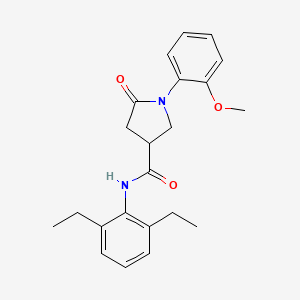 N-(2,6-diethylphenyl)-1-(2-methoxyphenyl)-5-oxo-3-pyrrolidinecarboxamide